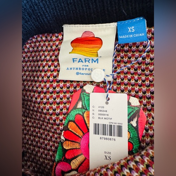 Farm Rio Palms Paradise Knit Mini Skirt, Size XS - Picture 10 of 10